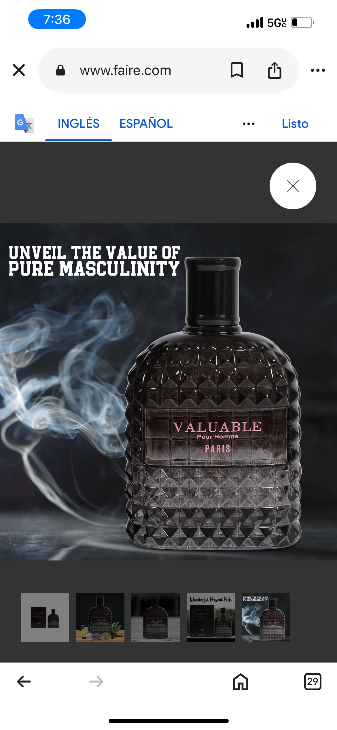 VALUABLE
Pour Homme